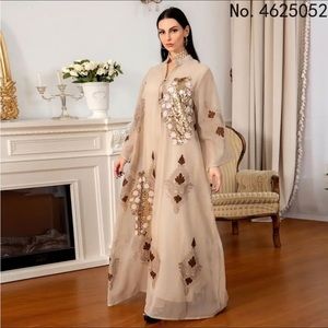 Kaftan Party Vestidos Dubai Abaya Turkey Muslim Dress Islam Clothing.